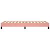 vidaXL Bedframe fluweel roze 90x200 cm