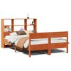 vidaXL Bed met boekenkast zonder matras grenenhout wasbruin 120x200 cm