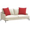 vidaXL Sofa Kussens 2 stuks Rood 80 x 80 cm Stof
