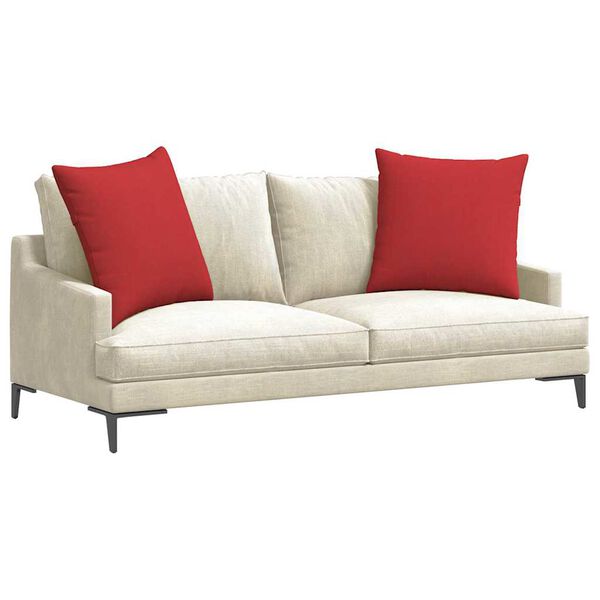 vidaXL Sofa Kussens 2 stuks Rood 80 x 80 cm Stof