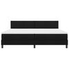 vidaXL Boxspringbed met matras met hoofdeinde Zwart 200 x 200 cm Stof
