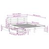 vidaXL Bedframe met lades massief grenenhout 120x190 cm