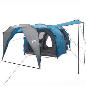 vidaXL Tunneltent Blauw 382 x 262 x 214 cm