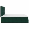 vidaXL Ottoman bed met matrassen en LED's 200x200cm fluweel