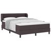 vidaXL Boxspringbed met matras Donkerbruin 140 x 190 cm Stof