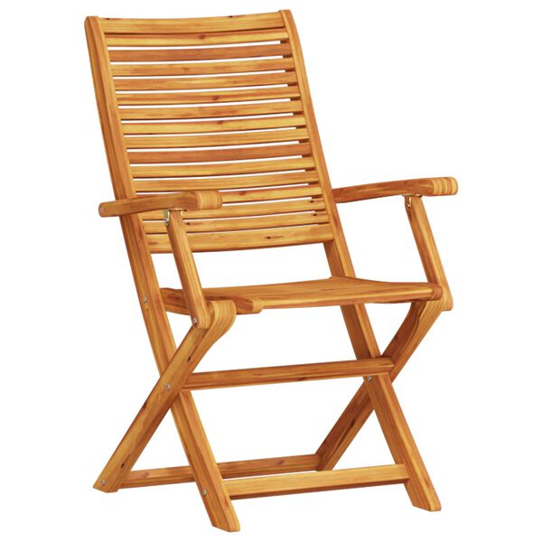 vidaXL Tuin Eetset 5 pcs Bruin Massief acaciahout