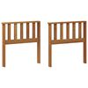 vidaXL Armleuningen 2 pcs Bruin 60 x 6 x 61 cm Bewerkt hout