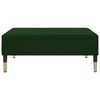 vidaXL Slaapbank 2-zits met voetenbank fluweel donkergroen