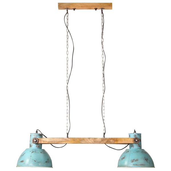 vidaXL Hanglamp 25 W E27 85x28x109 cm verweerd blauw