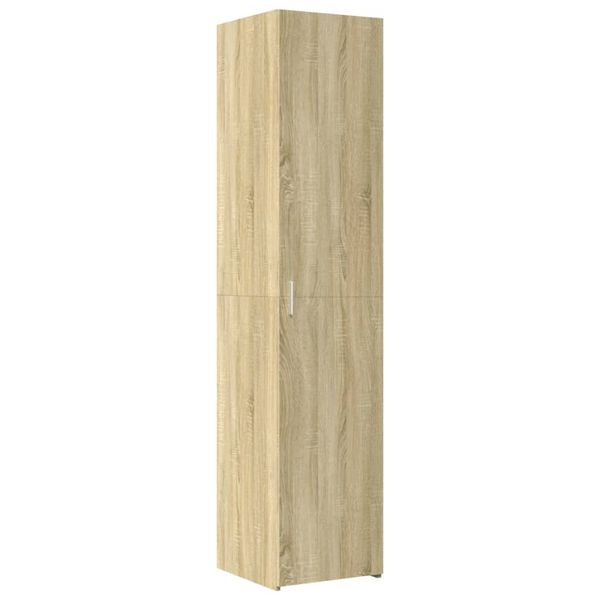 vidaXL Hoge kast 40x42,5x185 cm bewerkt hout sonoma eikenkleurig