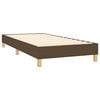vidaXL Boxspring met matras en LED stof donkerbruin 80x200 cm