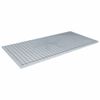 vidaXL Rooster zilver 100 x 50 x 2 cm Warmgedipt Gegalvaniseerd Staal