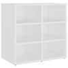 vidaXL Schoenenkast 52,5x30x50 cm wit