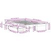 vidaXL Bedframe zonder matras massief grenenhout wasbruin 120x190 cm