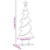 vidaXL Metalen kerstboom met standaard Zwart 125 cm Staal