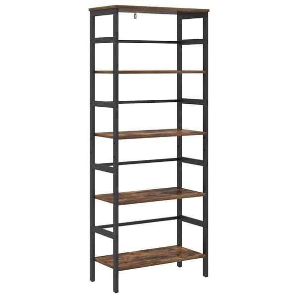 vidaXL Boekenkast Gerookt eiken 60 x 29,5 x 149 cm Bewerkt hout