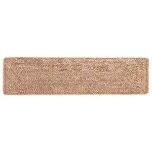 vidaXL Vloerkleedloper MARSA Bruin 50 x 300 cm Polyester en PVC