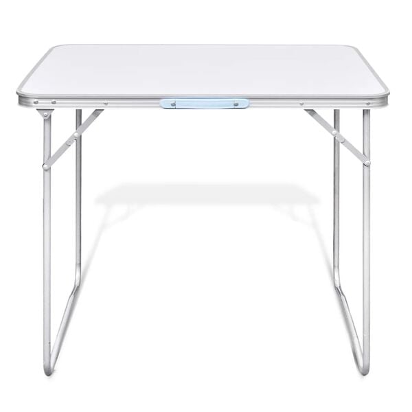 Campingtafel inklapbaar met metalen frame 80 x 60 cm