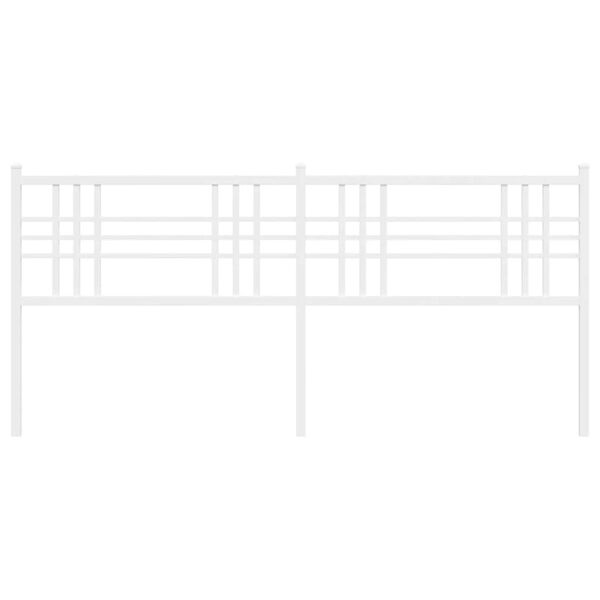 vidaXL Hoofdbord 180 cm metaal wit