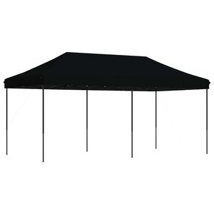 vidaXL Partytent 292 x 580 x 315 cm Zwart Oxford Stof