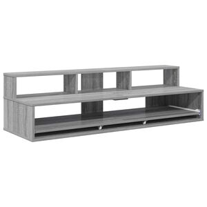 vidaXL studiobureau Grijs Sonoma 152 x 42,5 x 36 cm Bewerkt hout
