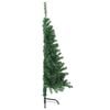 vidaXL Kunstmatig Voorverlicht Kerstboom met 150 LED Groen 150 cm PVC