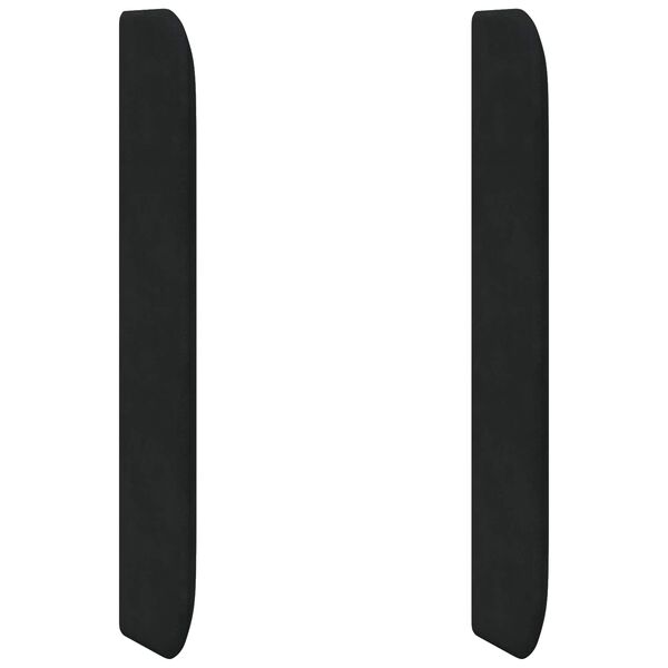 vidaXL Hoofdbord oor Zwart 80 x 16 x 4 cm Fluweel