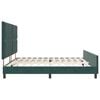 vidaXL Boxspringbed met hoofdeinde Donkergroen 200 x 200 cm Fluweel