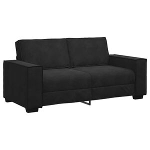 vidaXL Tweezitsbank 180x78x84 cm fluweel zwart