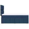 vidaXL Boxspring met matras stof blauw 90x190 cm