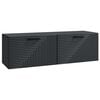 vidaXL Wandbeugel TV-kast Zwart 98 x 31 x 30 cm Bewerkt hout