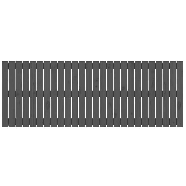 vidaXL Wandhoofdbord 166x3x60 cm massief grenenhout grijs