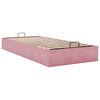 vidaXL Bedframe zonder matras 90x190 cm fluweel roze