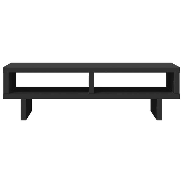 vidaXL Monitorstandaard 50x27x15 cm bewerkt hout zwart