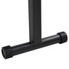 vidaXL Vouwgewichtbank Zwart 109 x 29 x 42 cm Staal