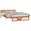 vidaXL Bedframe Wasbruin 150 x 200 cm Massief grenenhout