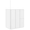 vidaXL Badwand L-vormig 4 panelen inklapbaar 70x120x137 cm