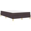 vidaXL Boxspringbed met matras Donkerbruin 120 x 190 cm Stof