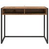 vidaXL Bureau met opslag Oud Hout 100 x 50 x 75 cm Bewerkt hout