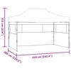 vidaXL Partytent Cr&egrave;me 280 x 410 x 315 cm Oxford Stof