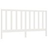 vidaXL Hoofdbord 186x4x100 cm massief grenenhout wit