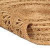 vidaXL Tapijt rond 120 cm gevlochten jute