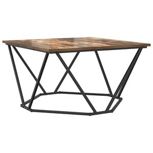 vidaXL Salontafel Gerookt eiken 80 x 80 x 45 cm