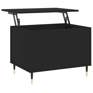vidaXL Salontafel 60x44,5x45 cm bewerkt hout zwart