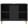 vidaXL Wastafelkast 80x33x60 cm bewerkt hout zwart