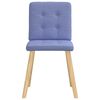 vidaXL Eetkamerstoelen 2 st stof jeansblauw
