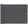 vidaXL Balkonscherm 75x700 cm 100% oxford polyester antracietkleurig