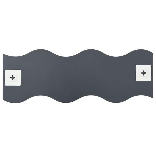 vidaXL Wandspiegels golfvormig 4 st 60x18,5 cm glas