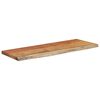 vidaXL Wandschap rechthoekig natuurlijke rand 80x30x2,5 cm acaciahout