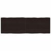 vidaXL Tafelblad natuurlijke rand 180x60x(2-6)cm eikenhout donkerbruin